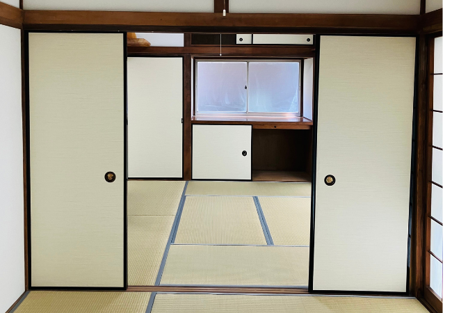二間続きの和室